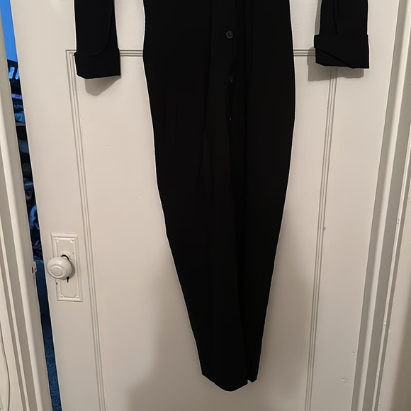 Zara Black Slim Pencil Skirt Maxi Shirt Dress Button Down NWT XS - Picture 5 of 11